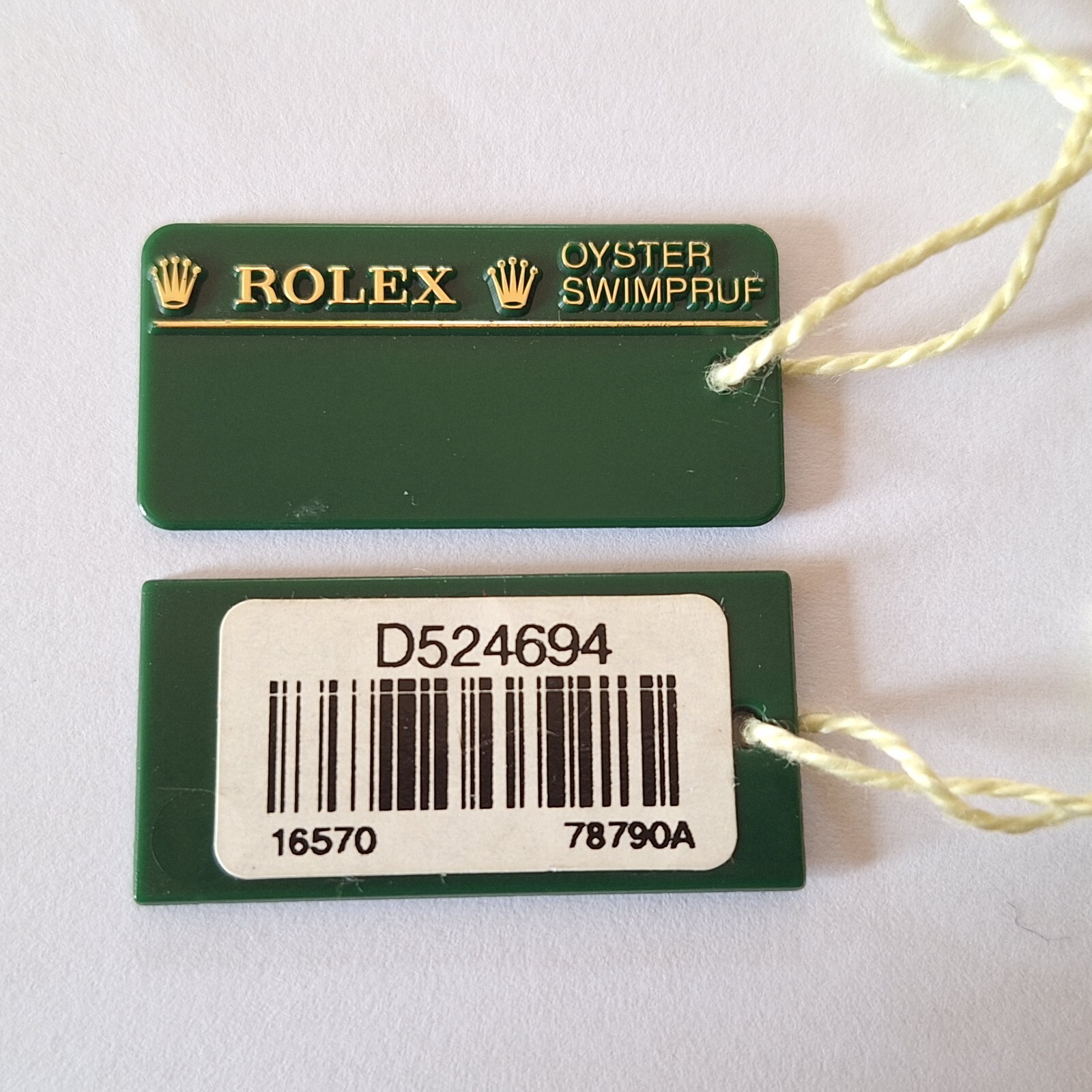 ROLEX EXPLORER model 114270, 16570, 214270, 216570 swing tag choice of dates