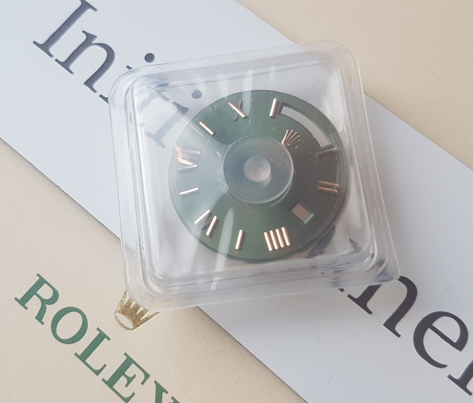 Rolex Day-Date 40 GREEN ROMAN everose gold DIAL for 228235 daydate 60th annivers