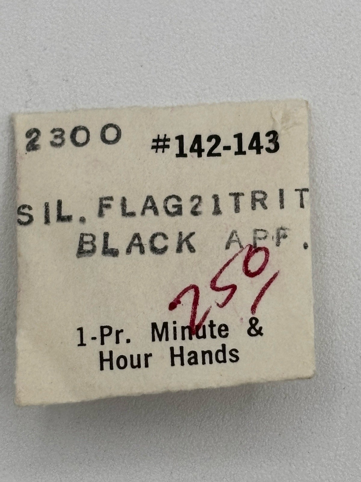 Acutron Bulova 2300 Minute Hour Hands Silver Flag 2I TRIT Black APP