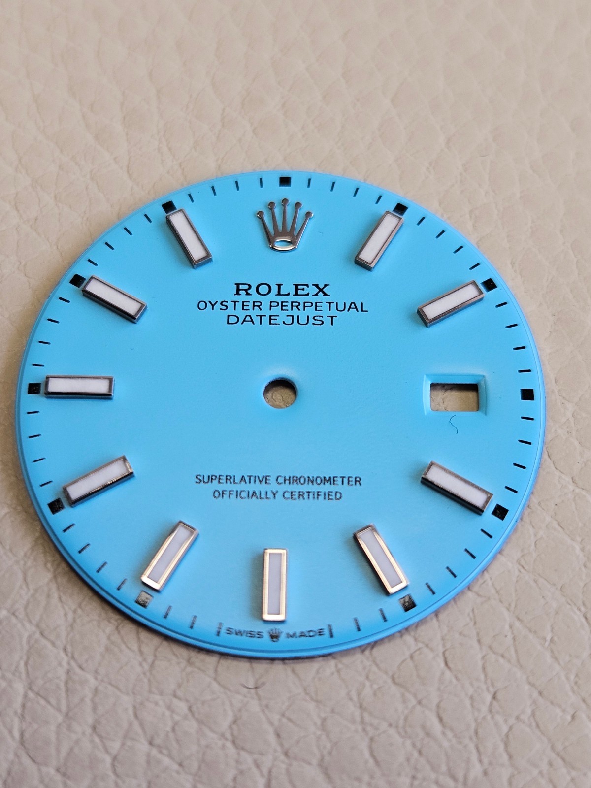DIAL ONLY ROLEX 126300 126334 DATEJUST 41mm WATCH – BESPOKE TURQUOISE “TIFFANY”