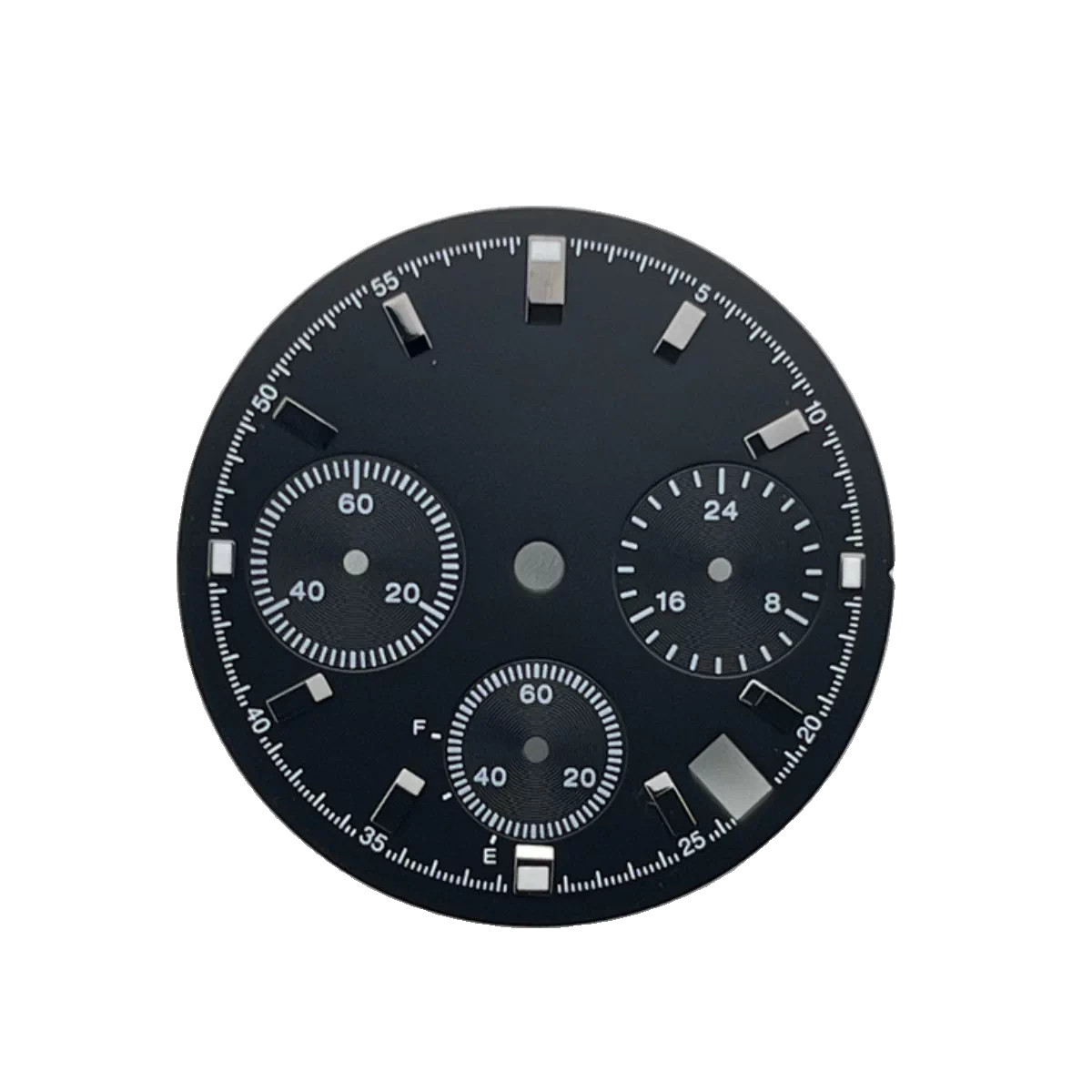 29.5mm Multifunctional Watch Dial Green Lume For Vk63 Movement Replacement Parts