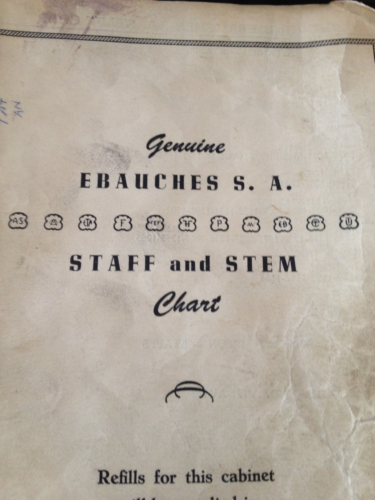 NOS Watch Stems Genuine Ebauches S. A. Select One Stem