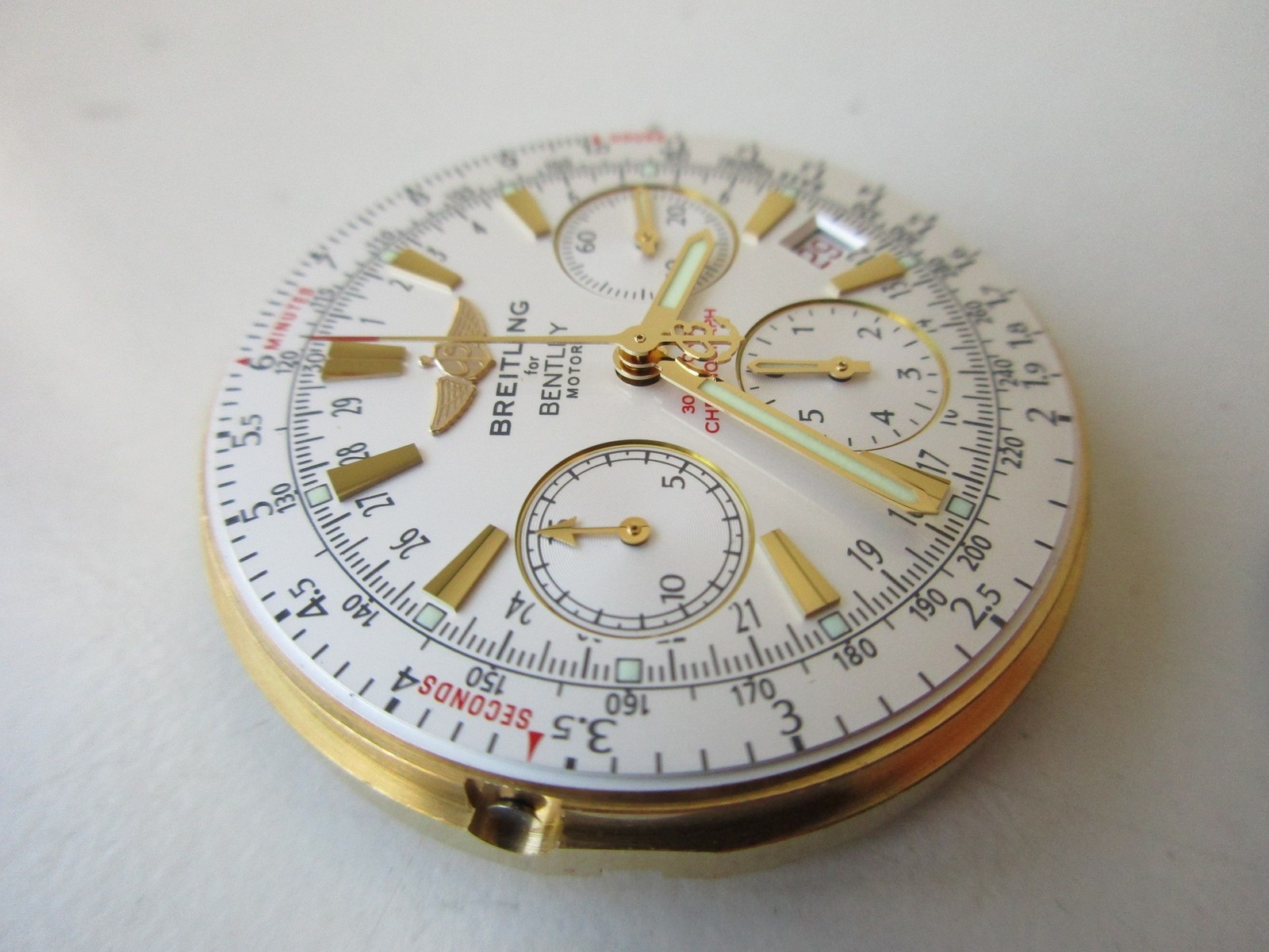 Breitling Bentley ETA cal. 2892A2 Swiss watch movement dial hands bezel crystal