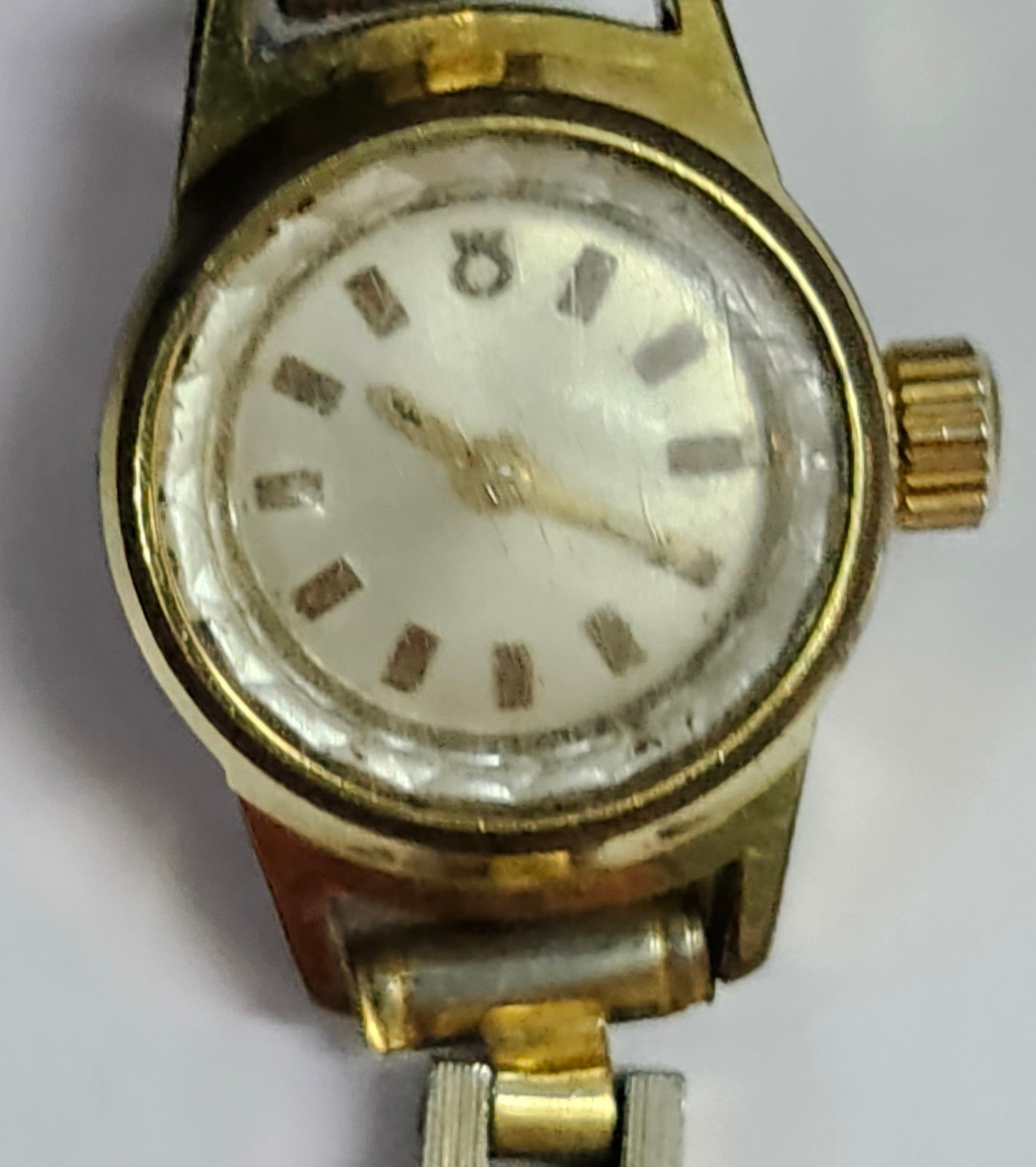 Titus Ladies Mechanical Cocktail 17J Milus Movement Two-Tone PARTS/REPAIR