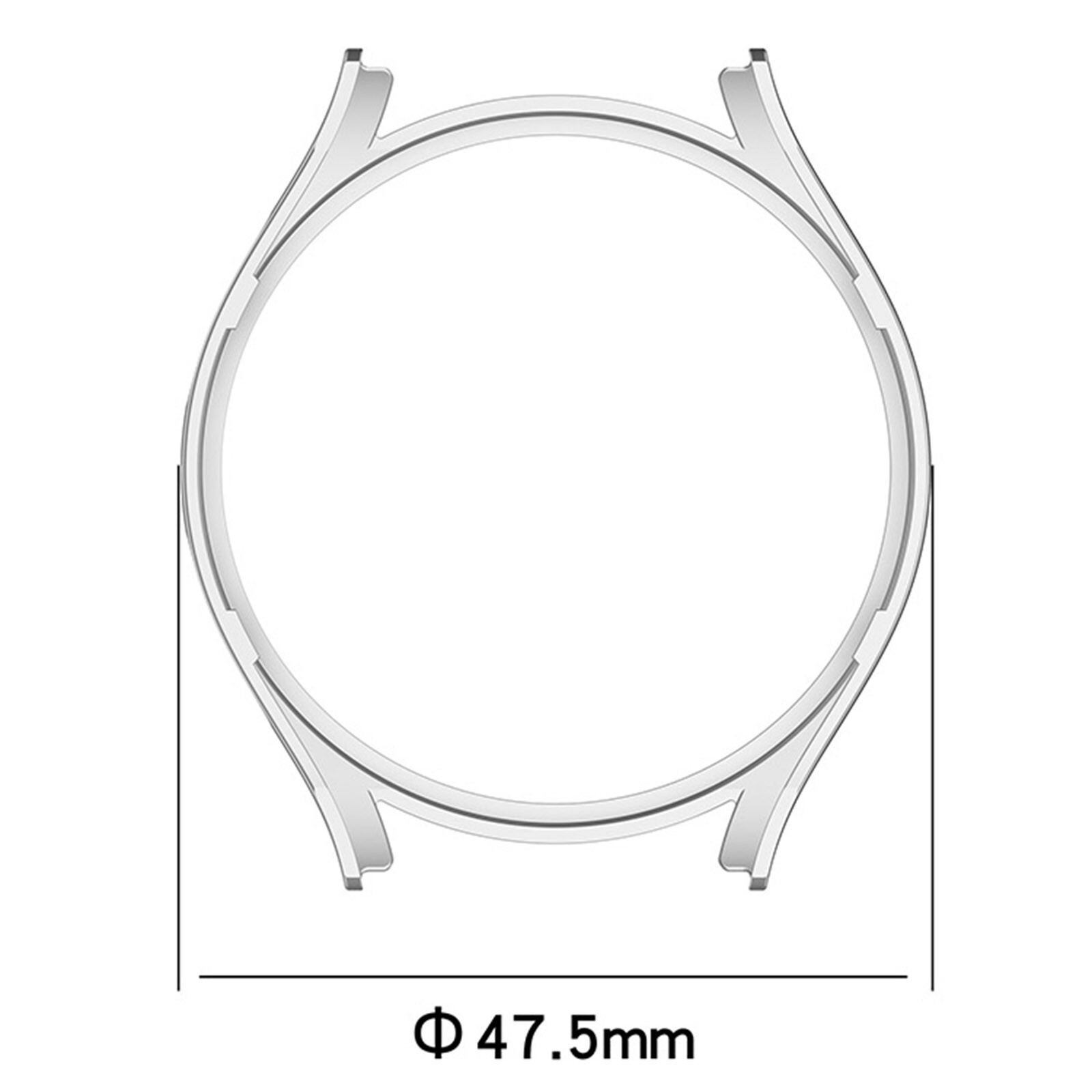 PC Case Hollow Protective Case Bumper Shell for Samsung Galaxy Watch5 Pro 45mm