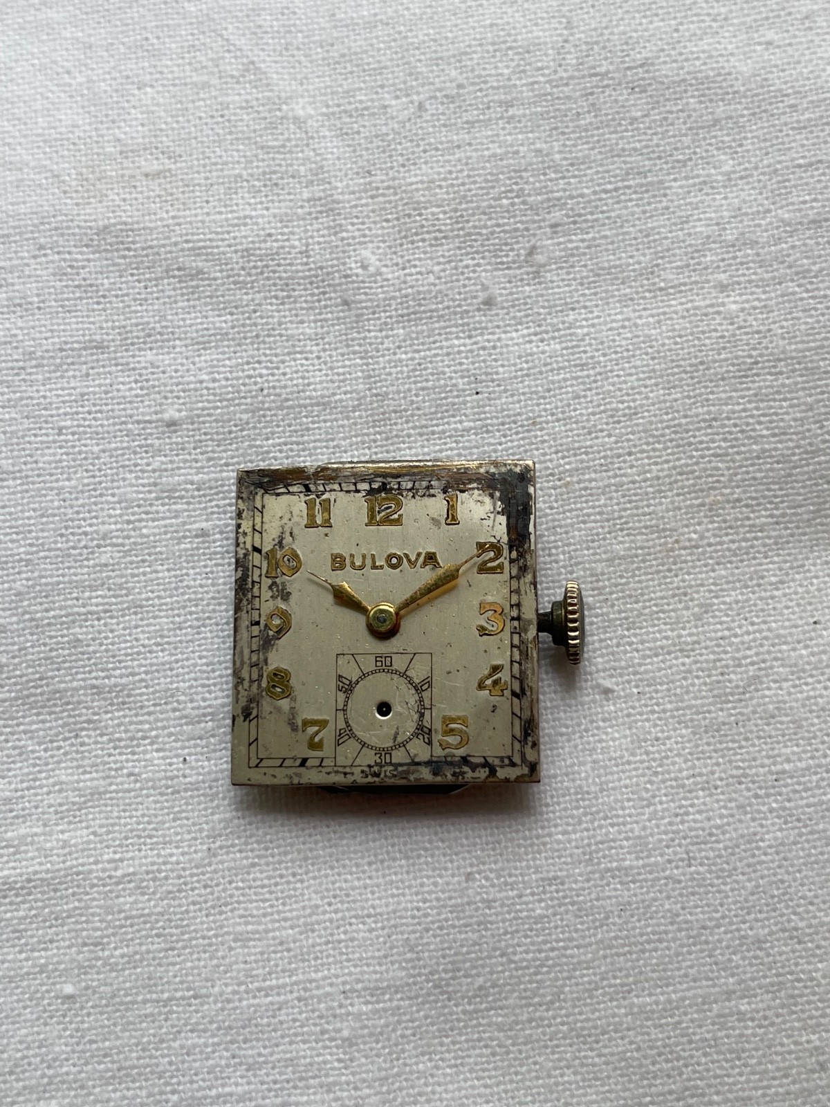 Bulova 8AH – movement for mens watch AS IS, good balance, lot2007