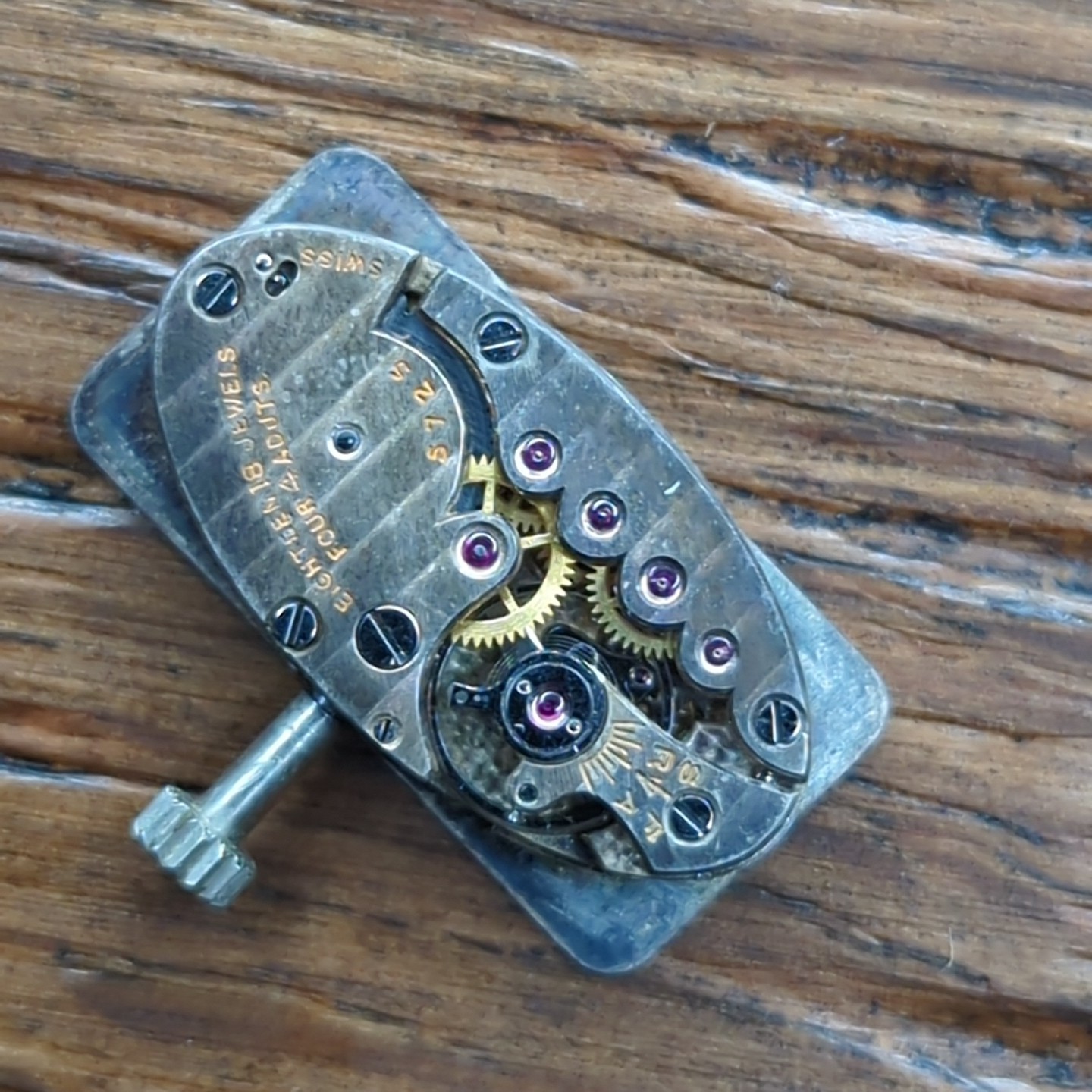 High Grade Ladies Baguette Watch Movement 18 Jewels 4 Adjustments (W5)