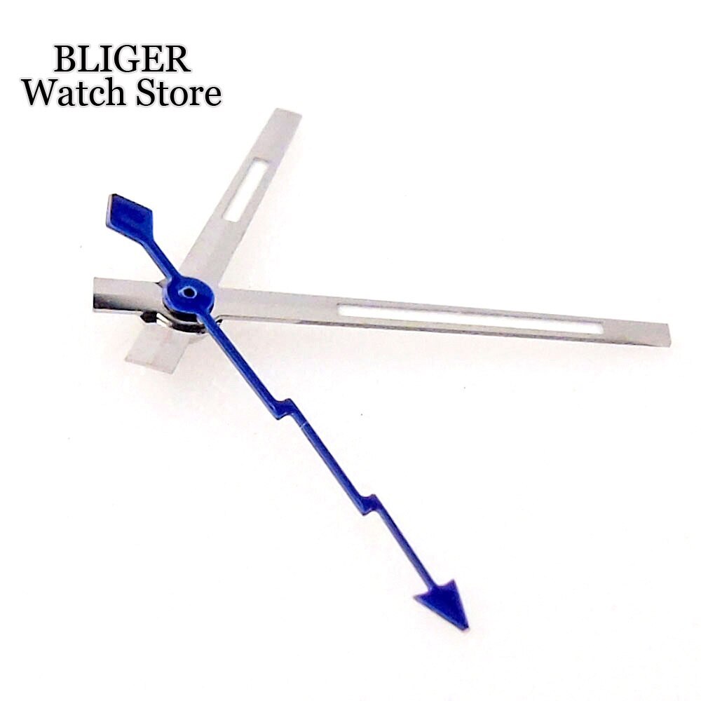 Orange Blue Yellow Flash Watch Hand fit NH35A NH36A Automatic Movement Silver