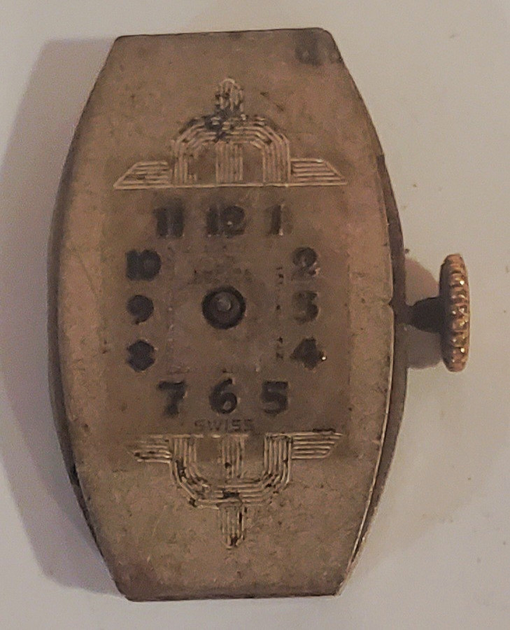 Empire Watch Co Swiss Mechanical Watch Movement 7 Jewels Parts Or Repair