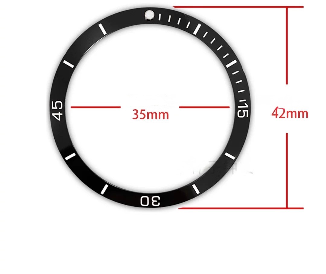 Ceramic Bezel with 3M Tape for Breitling Superocean 44 A17376 Watch 42. x 35mm
