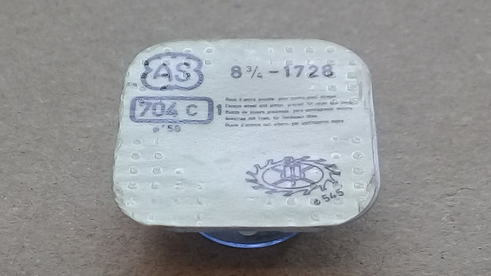 AS Cal. 1728 – ESCAPE WHEEL w/ PINION – Part 704c. 8.75”’ (TC866)
