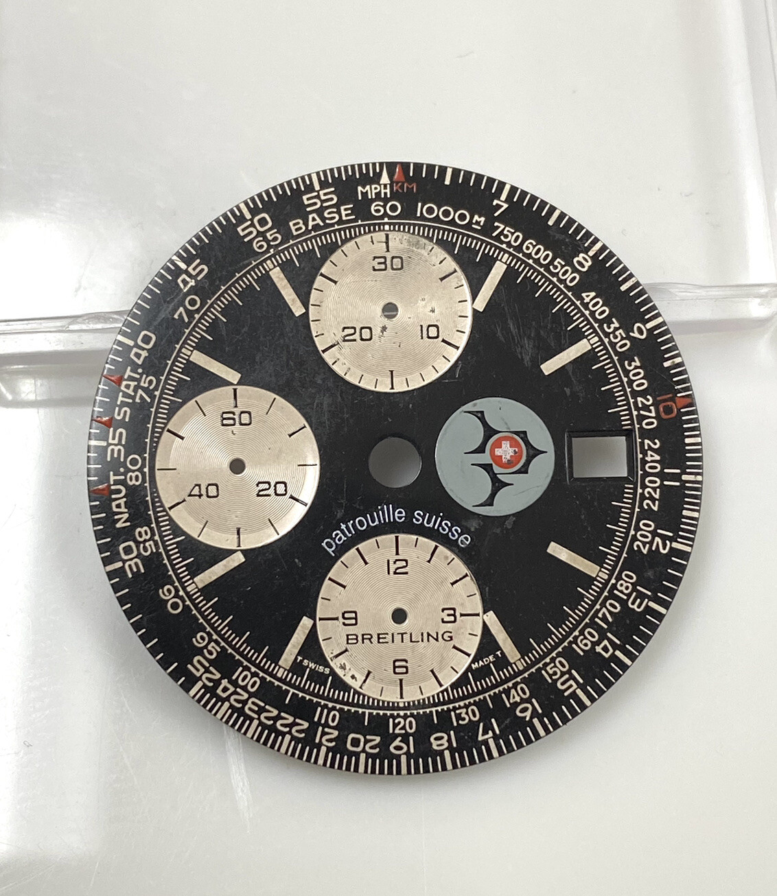 Genuine Breitling Old Navitimer Patrouille Suisse Black 32mm Dial Ref: A13022
