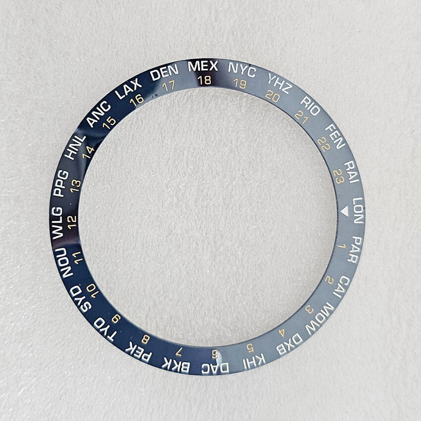 Replacement Watch Ring Mouth Math English Lettering Ceramic Watch Bezel Insert