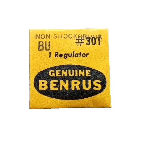 BENRUS BU Regulator watch part #301/515 fits Bulova 6EA 6EB RECTA M