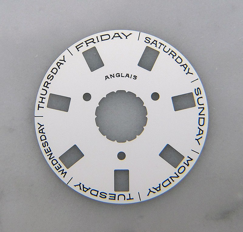 Genuine Rolex 3155 Caliber White Day Date Disc for Watch 18208 18296 18308 18238
