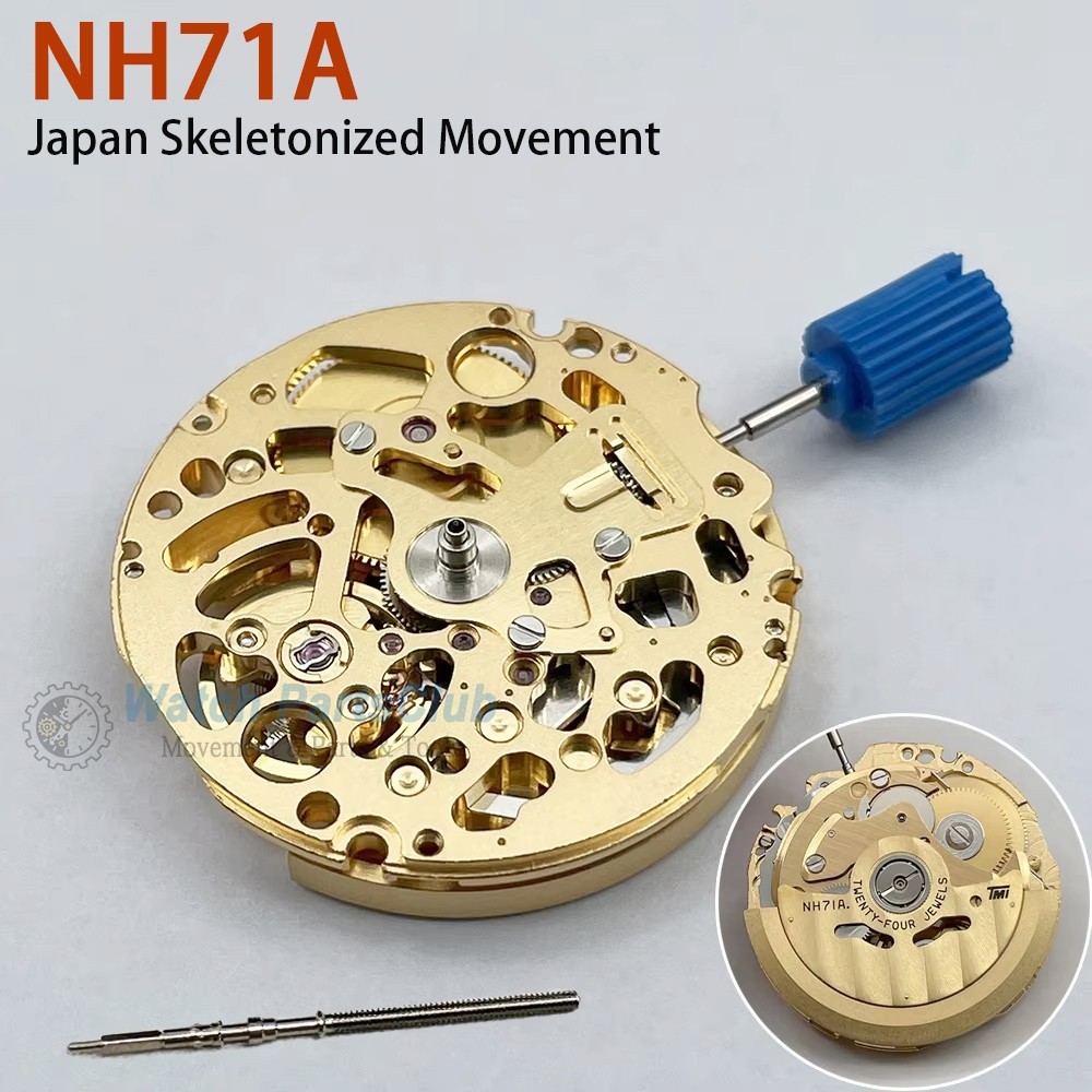 NEW Japan Made NH71 NH71A Automatic Movement High Accuracy 24 Jewels 21600 bph