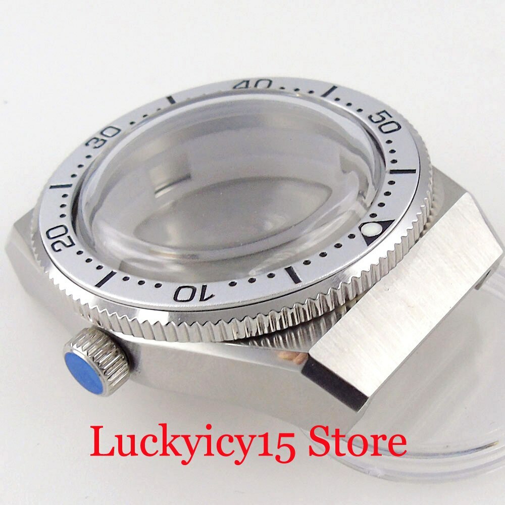 High Quality 40.5MM Watch Case Fit NH35A NH36A Movement Automatic Silver Watch