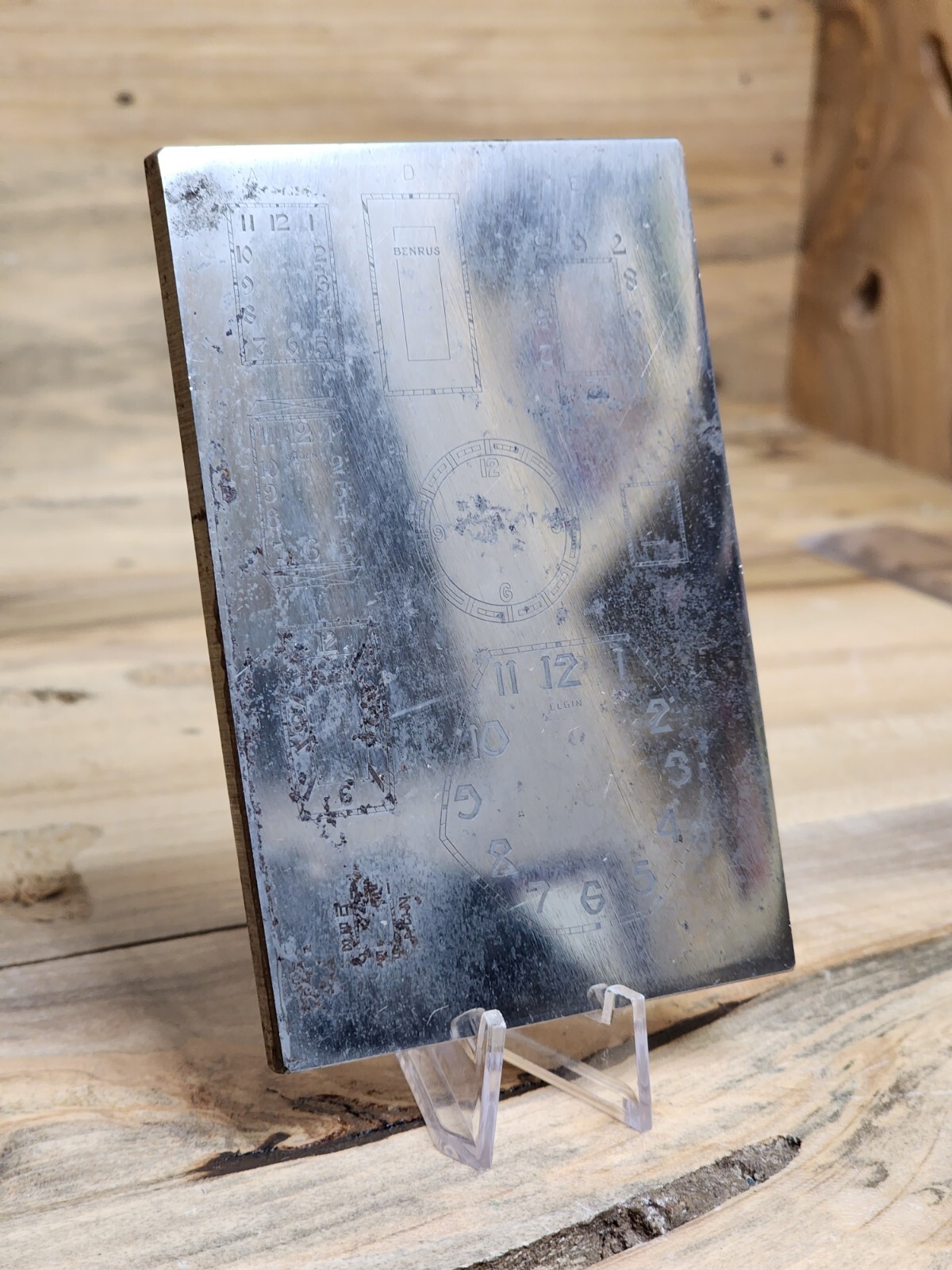 Vintage Multi Dial Printing Plate Benrus Gruen Hamilton Elgin Waltham T989