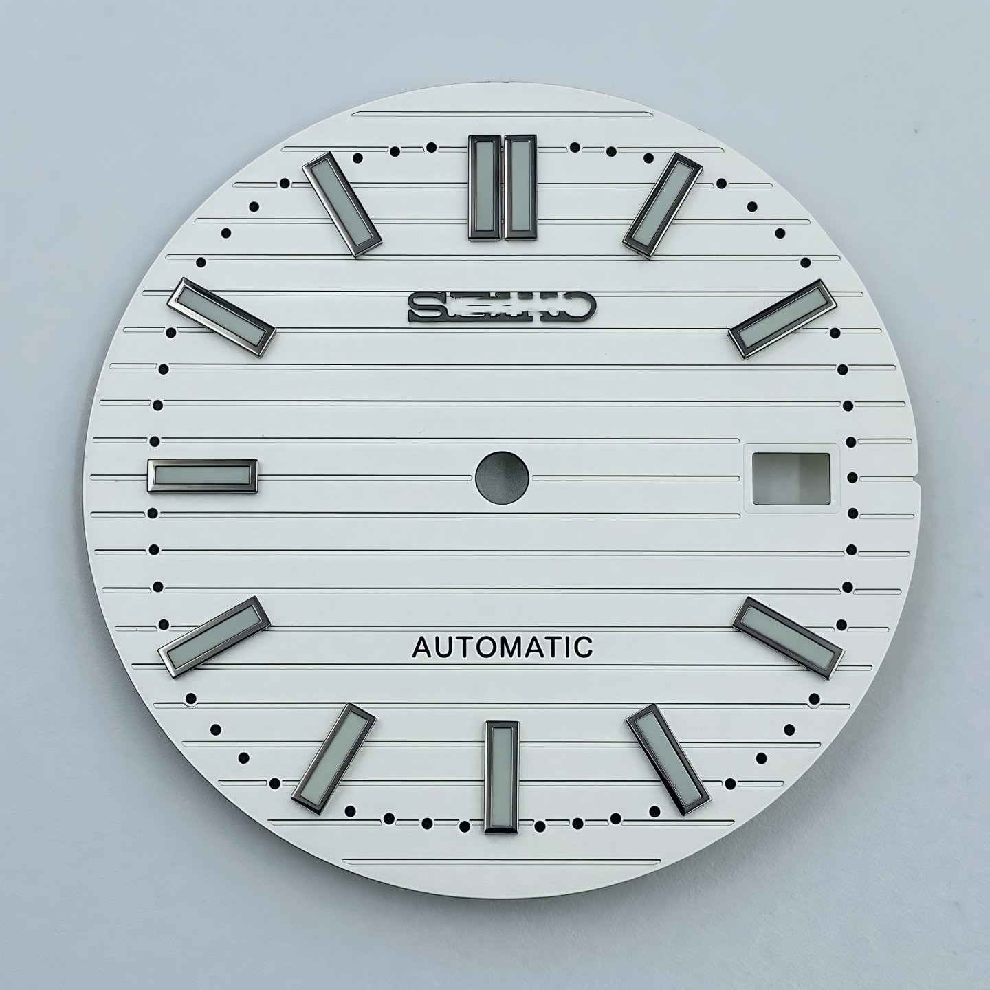 30.5mm Gradient stripes Watch Dial Green Luminous for Nh35 Nh36 Movement