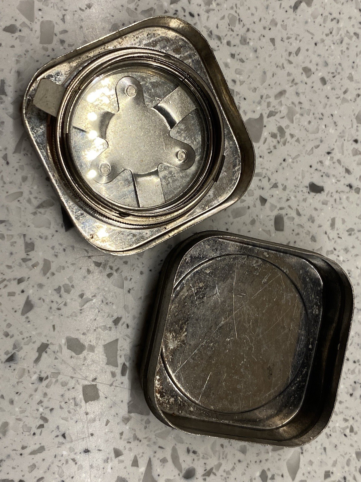 Antique Elgin National Watch Co. No 216 Size 6 Movement Storage Case/Tin