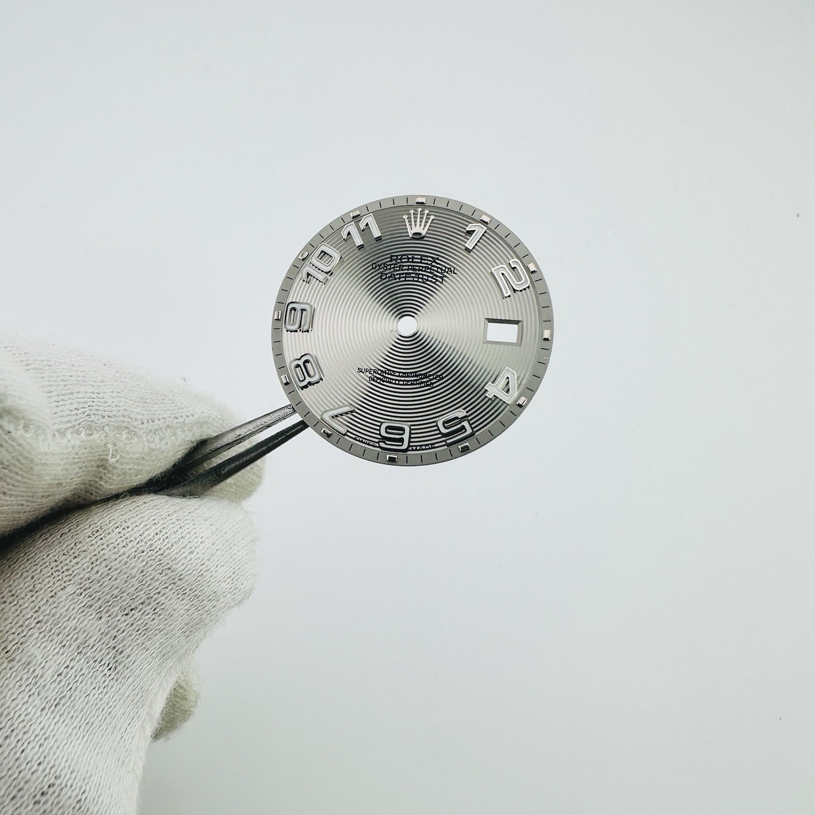 EXC Rolex Silver Concentric Arabic Dial 36mm Datejust 16030 16014 16220 16234