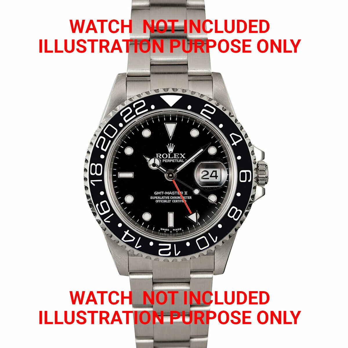 NEW BEZEL INSERT CERAMIC FOR ROLEX GMT MASTER II 116710 116713 116710LN BLACK