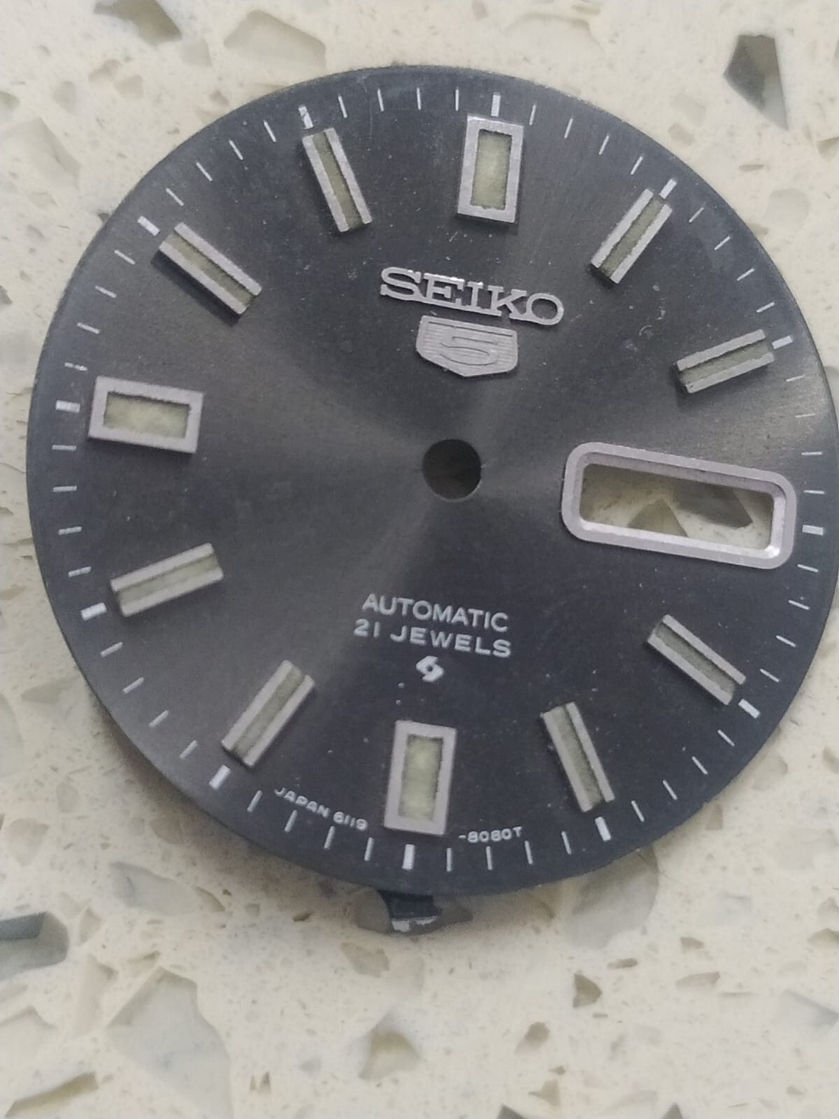Original SEIKO 5 AUTOMATIC 6119-8080 BLACK DIAL Part Used