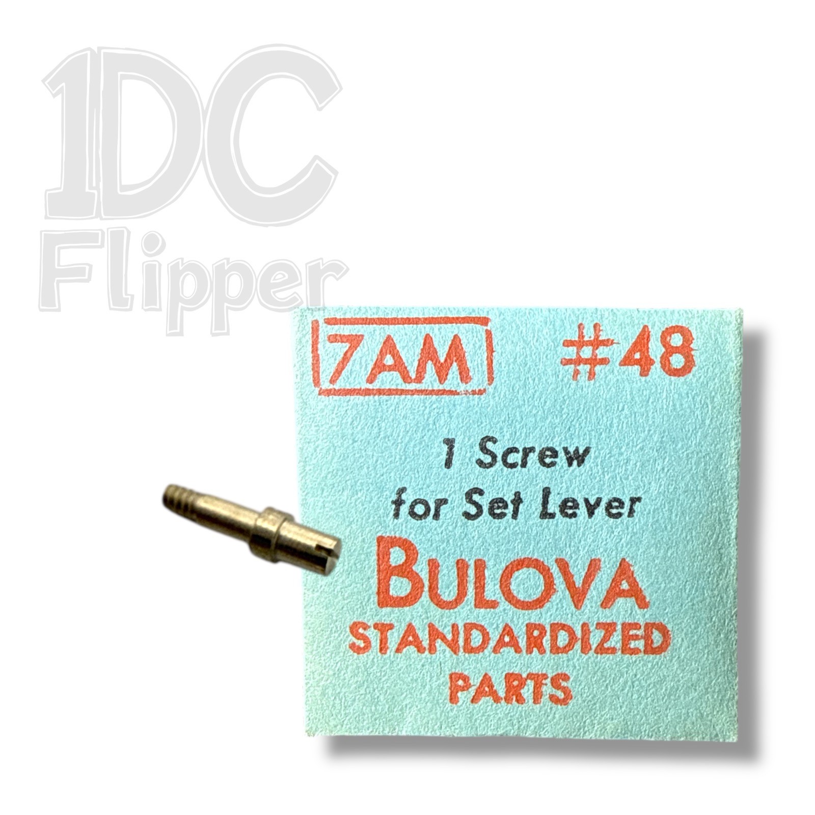 Bulova 7AM SET LEVER SCREW #48 5443/724 AS 1001 Fits Multiple, Read List!