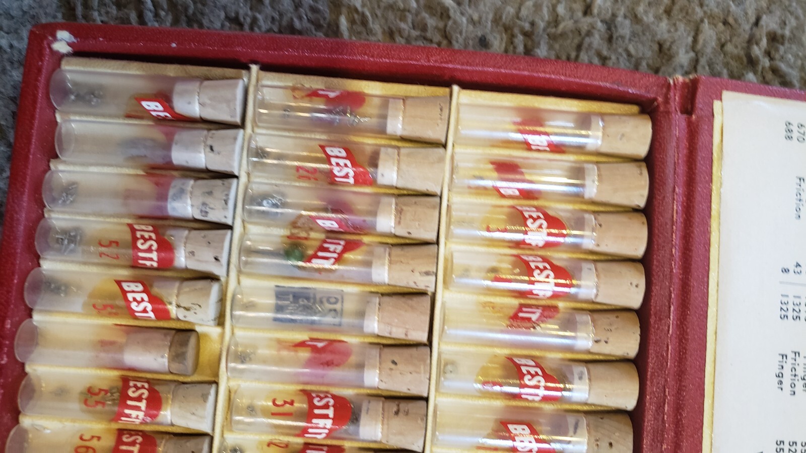 Vintage LOT BestFit & Quick Fit AR Watch Parts w/ Case Staff Vials hands 8D2