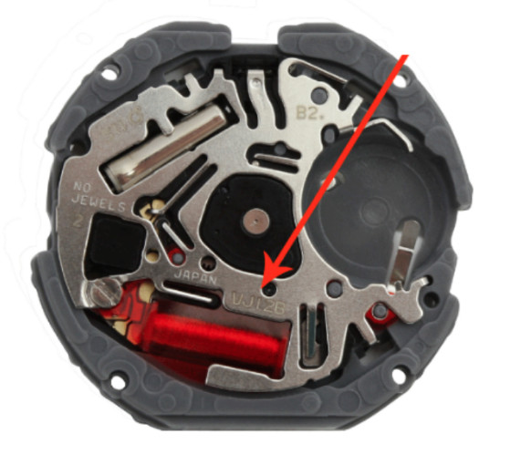 Hattori Japan Watch Movement VJ12-6 Quartz Movements Tested Watch Movement VJ12B