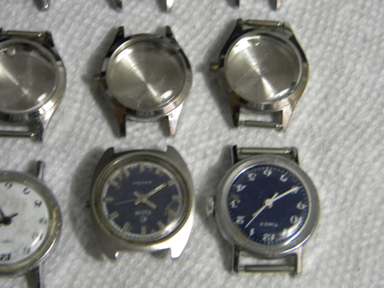 Lot of Ladies Mostly Stainless Steel Wrist Watch Cases Watches and Partial Cases