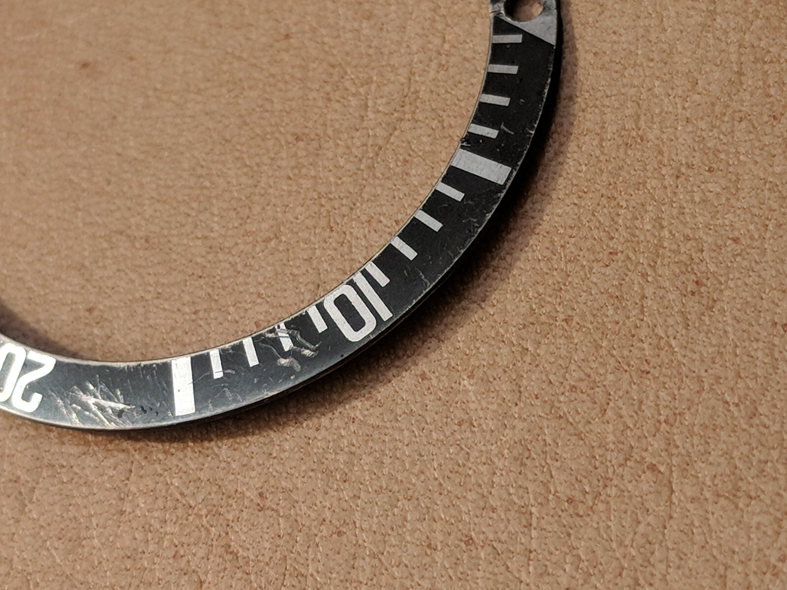 AFTERMARKET DAMAGED Faded Long 5 Bezel Insert For Rolex MF 5513 ***READ BELOW***