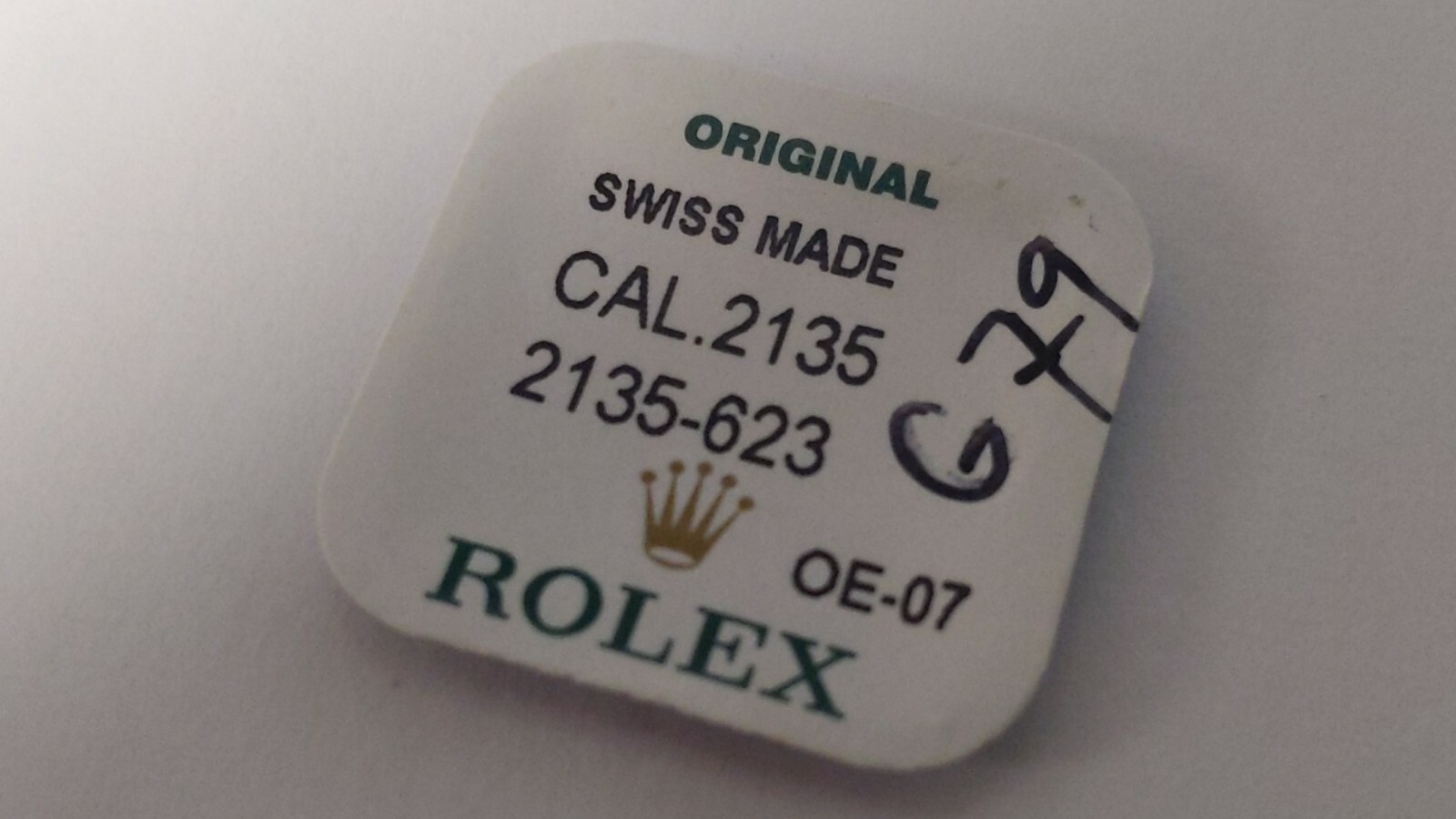 Genuine Rolex 2135 623 Date Finger -NEW. Factory Sealed for watch repair LADIES