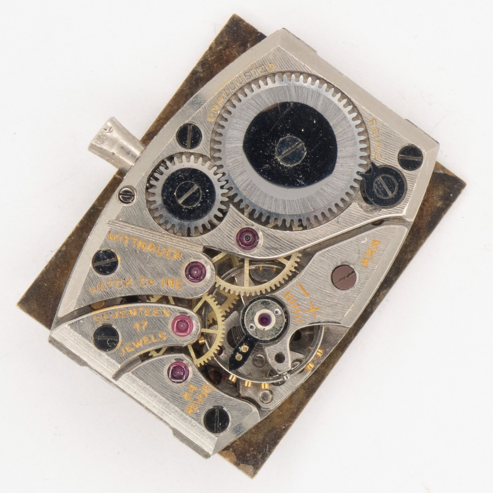 Vintage Wittnauer Caliber 84 Revue 17-Jewel Wristwatch Movement
