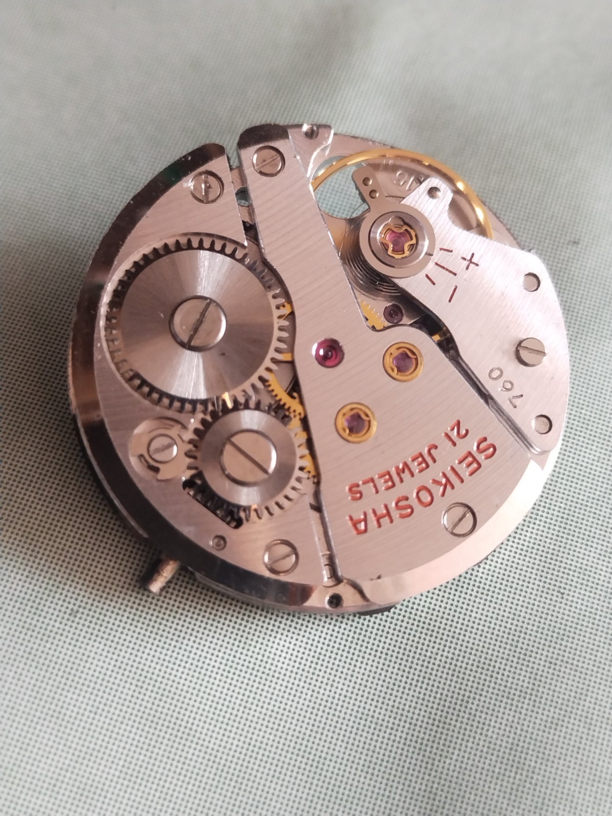 Seiko Fairway Movement Seikosha 760 Mechanism 21 jewels Spare Parts