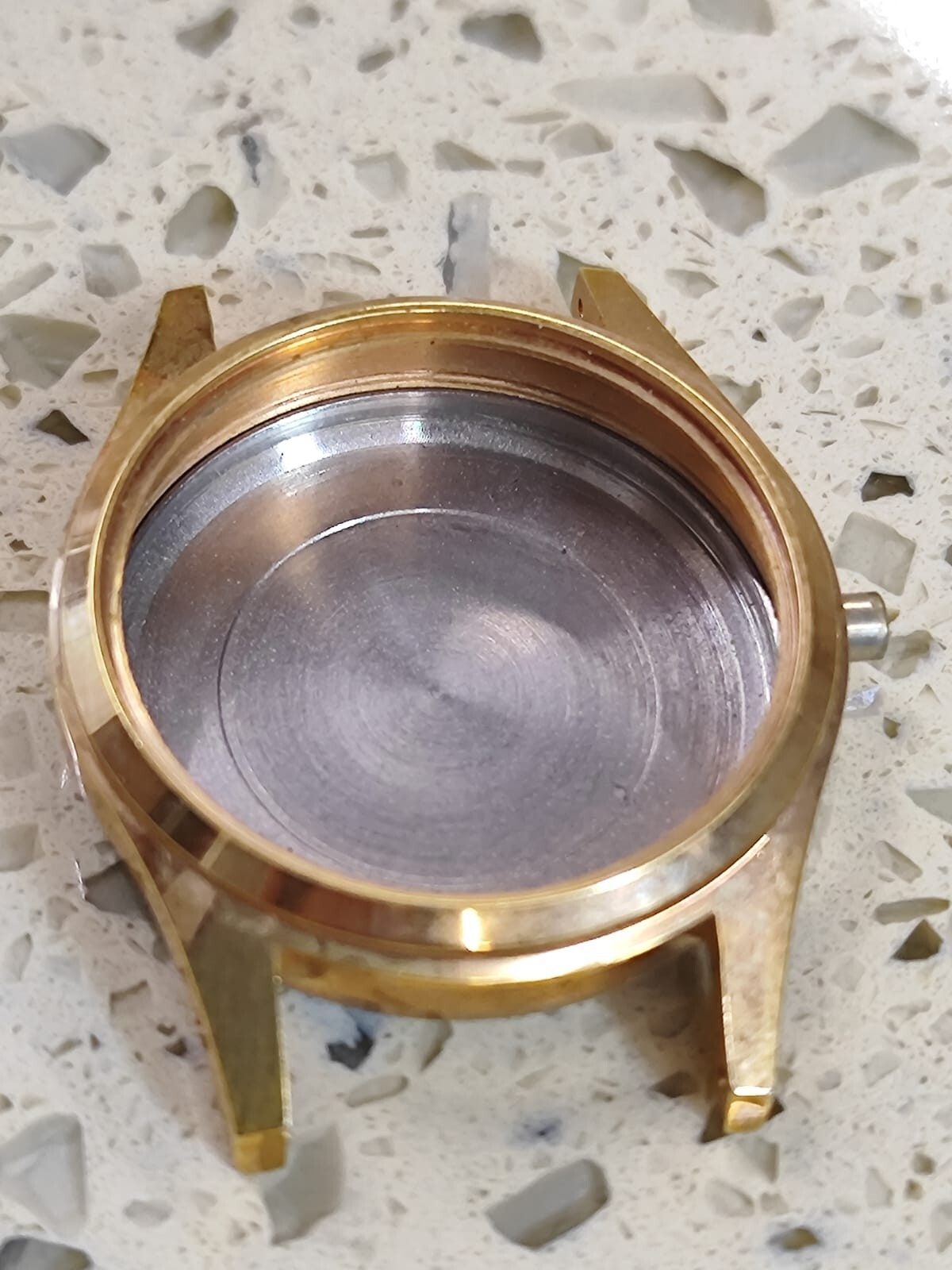 Vintage CASE WATCH swis made Gold Paletd 20LWC 1960 27MM NOS