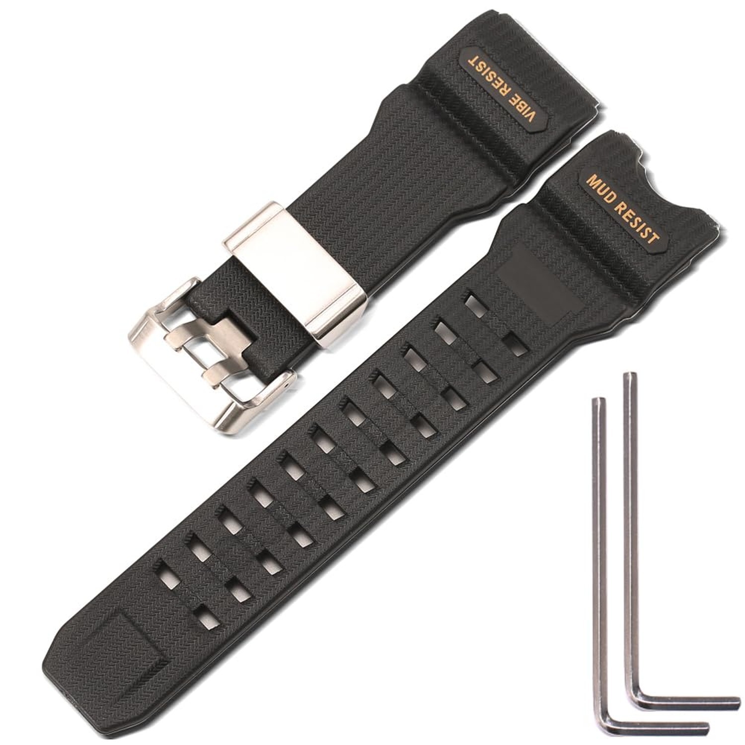 Quality Rubber strap Replacement for gshock GWG-1000GB GWG-1000 Men’s Black W…