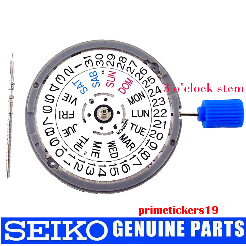 Genuine NH36A Watch Automatic Movement English Spanish Week Date Display Wheel