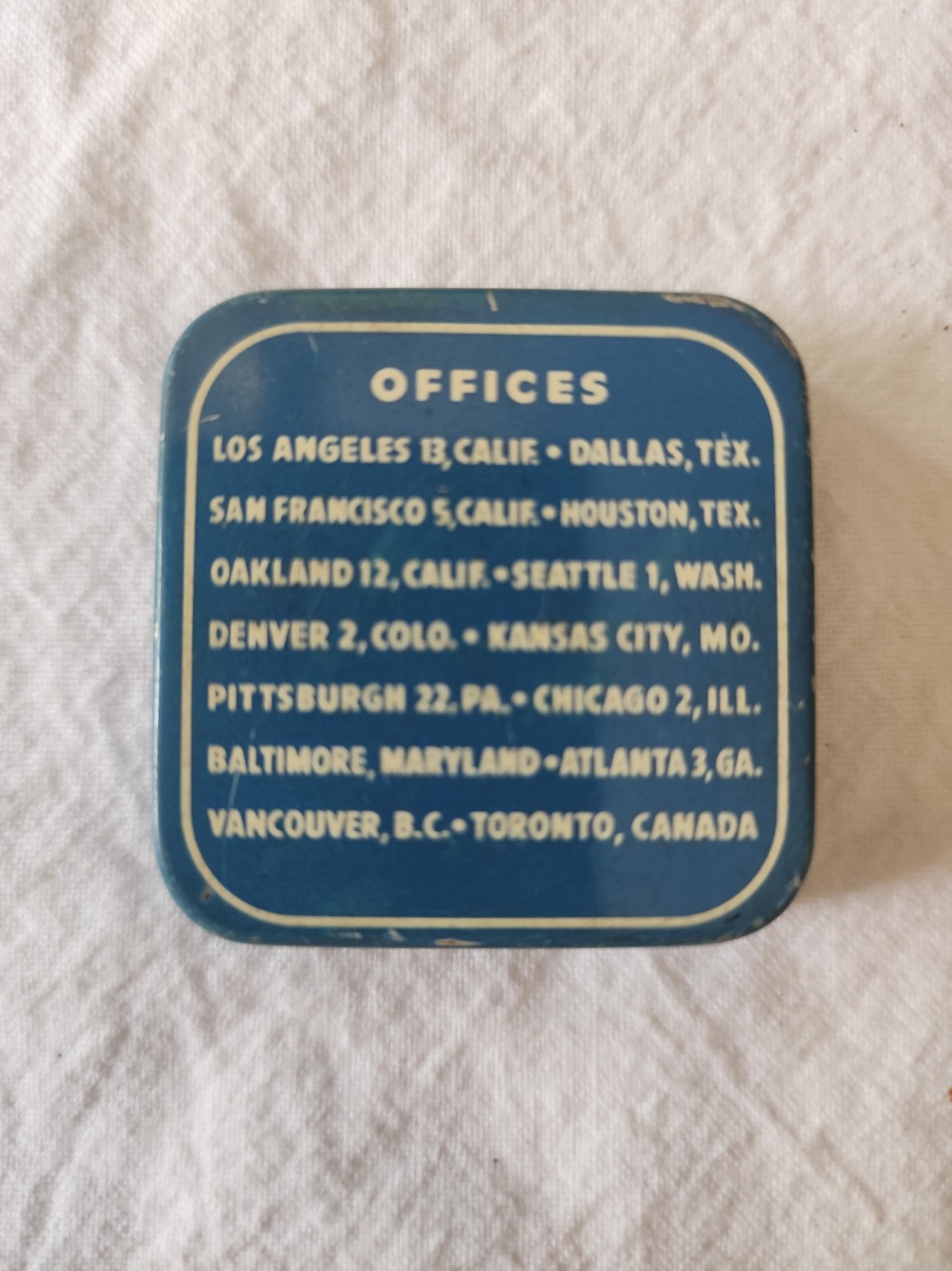 Vtg. Kirk Dial Watch Parts Tin with Various Pieces For Repair Of Watches