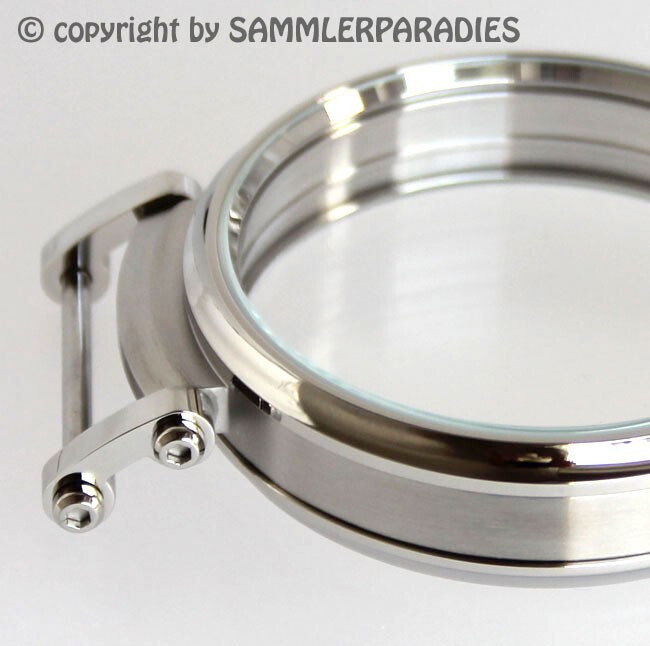 ∅ 48,7mm STEEL Grade 316L Shiny CASE for INSERTING of pocketwatch mov-s ∅42-45mm