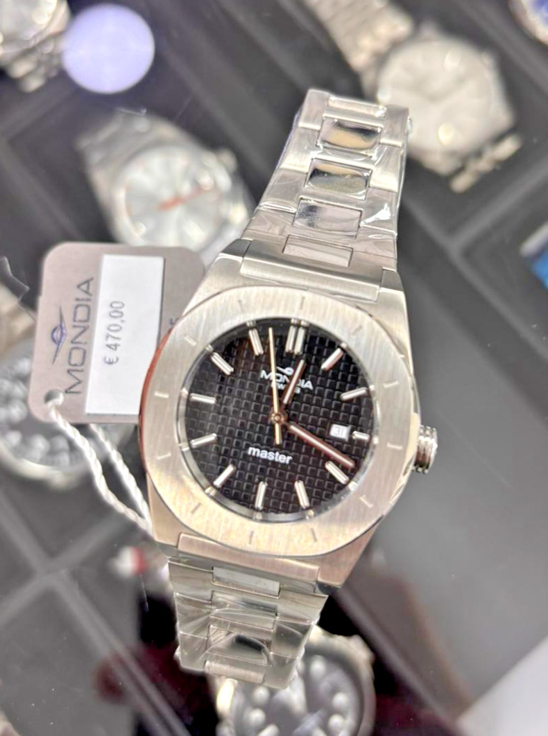 Mondia Master Sport MS-731-SS-13BK-CM Quartz Watch New