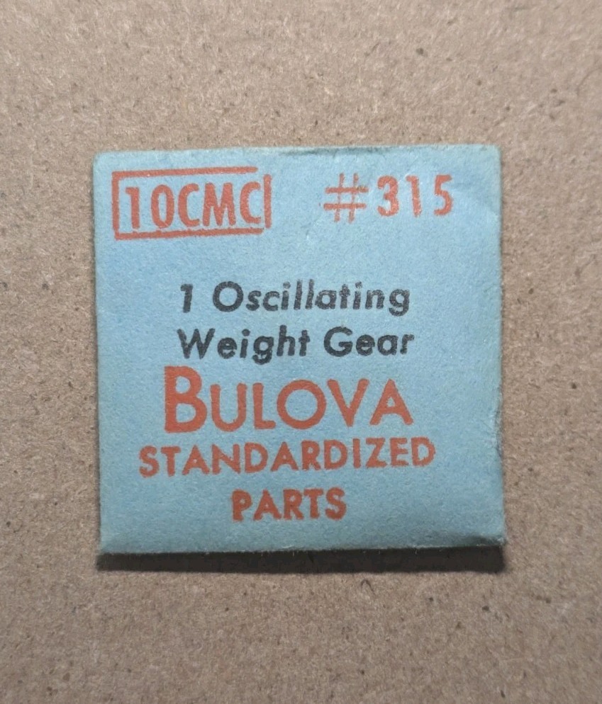 Bulova 10CMC #315 Oscillating Weight Gear