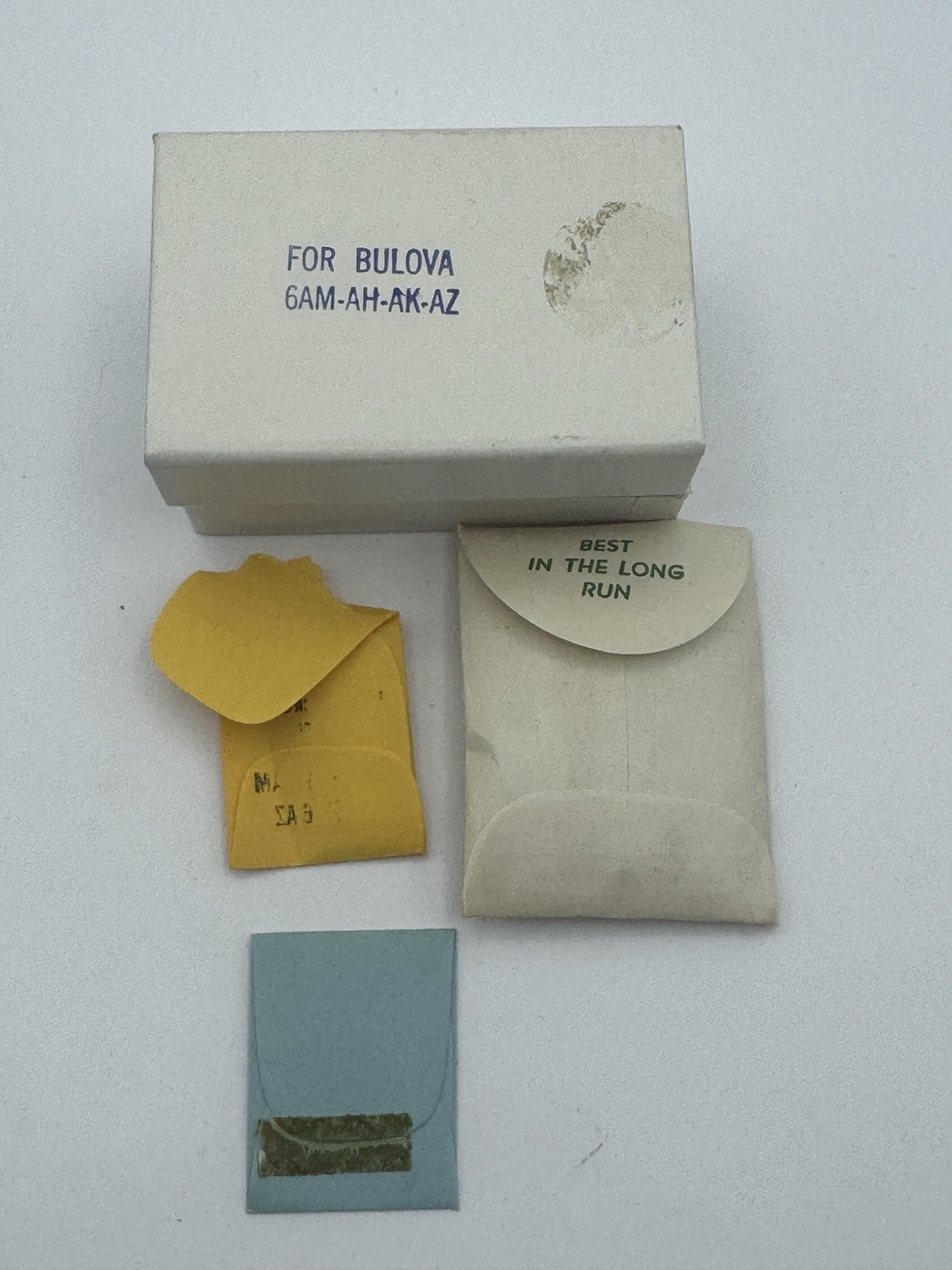 Vintage Bulova 6AM-AH-AK-AZ Service Kit- Mainspring Crowns And Staffs