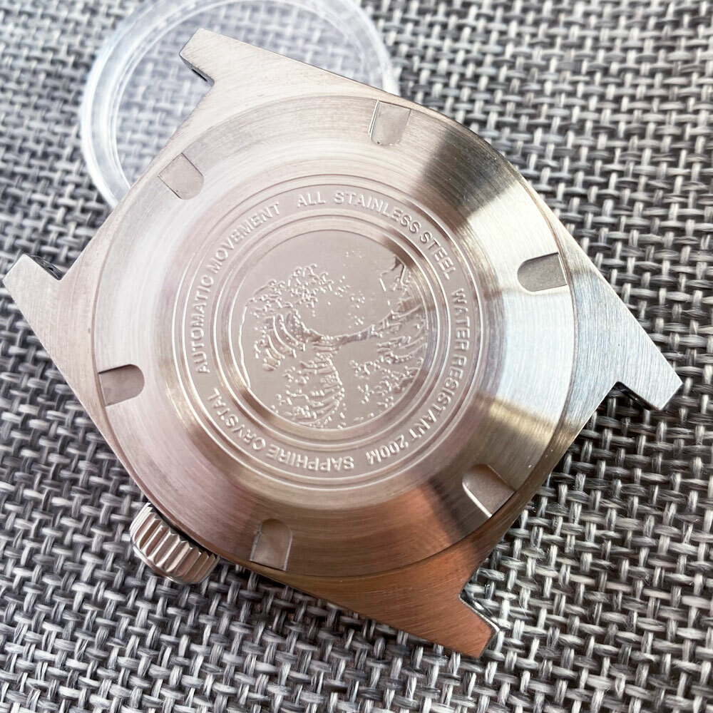 20ATM Diver 38mm Watch Case Domed Sapphire Glass Fit NH34A NH35A ETA 2824 PT5000