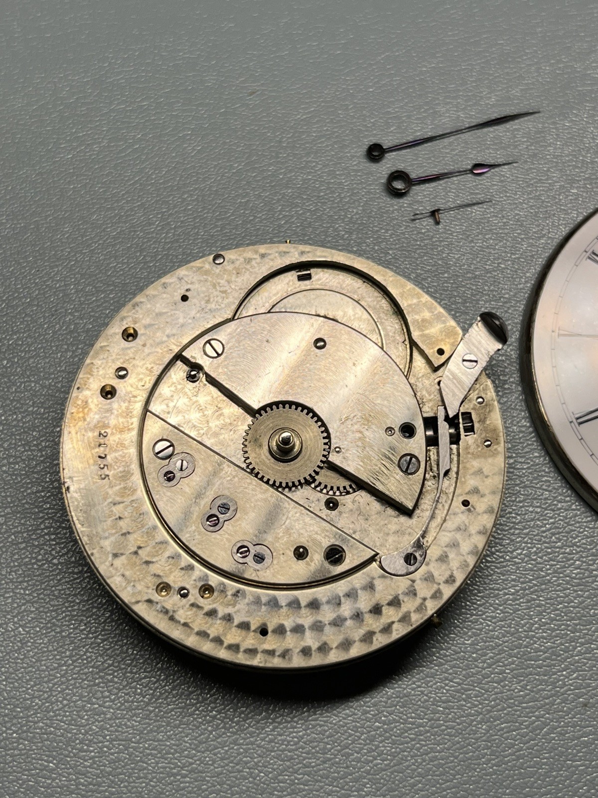 Running 1883 Private Label Louis Audemars & Cie 16s Hunter Pocket Watch Movement