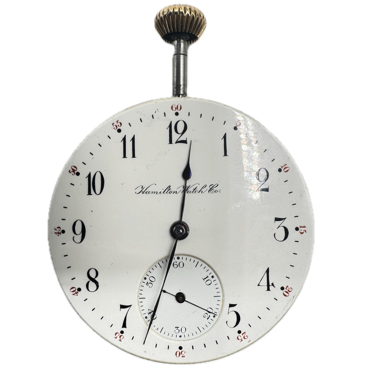 Antique 16s 1902 Hamilton Mechanical Open Face RR Pocket Watch Movement 972 USA