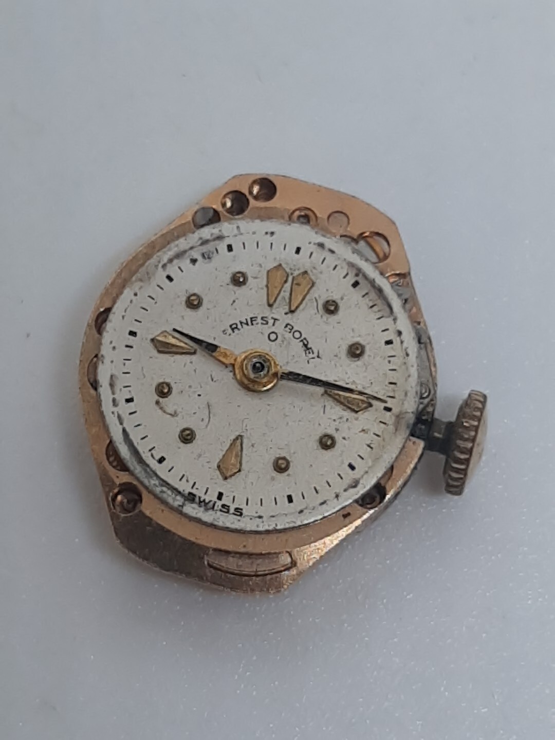 Ernest Borel Ladies Watch Movement 17j Unadjusted Running Parts Repair