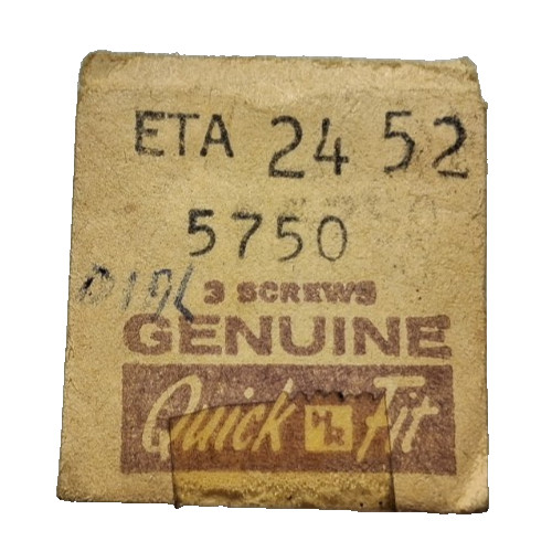 ETA 2452 2454 SCREW, DIAL SIDE watch part #5750/403 (3-PACK) FITS ELGIN 709 792
