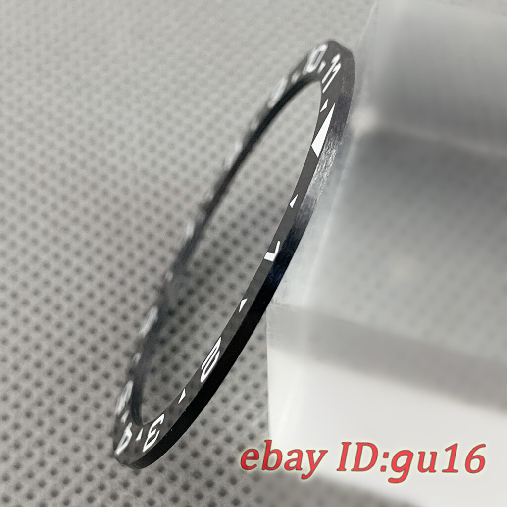 38mm Black/Blue/Green/Gray flat ceramic bezel fit SKX007 SKX009 bezel insert