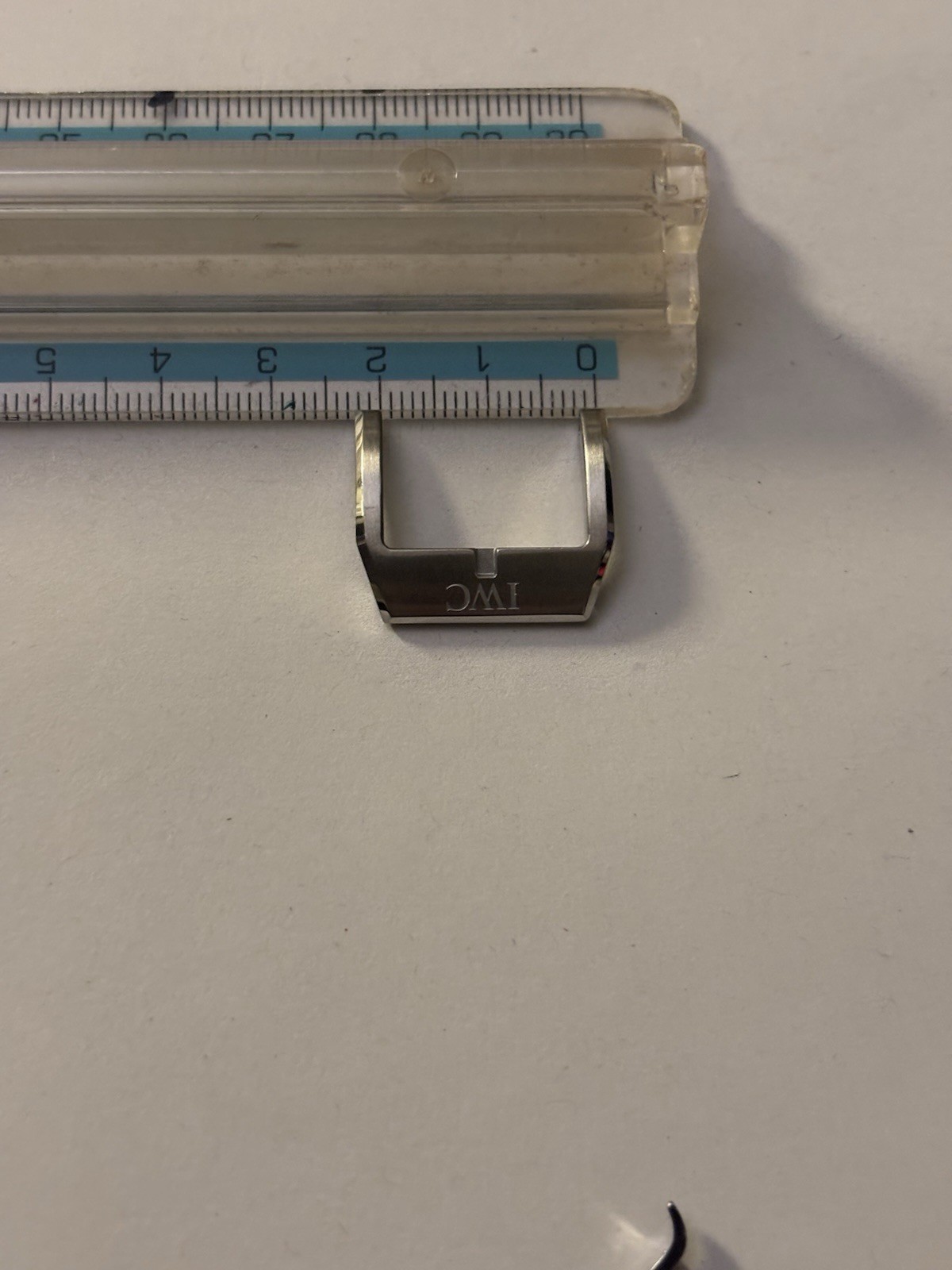 IWC Steel 22mm Polished Pin Buckle New